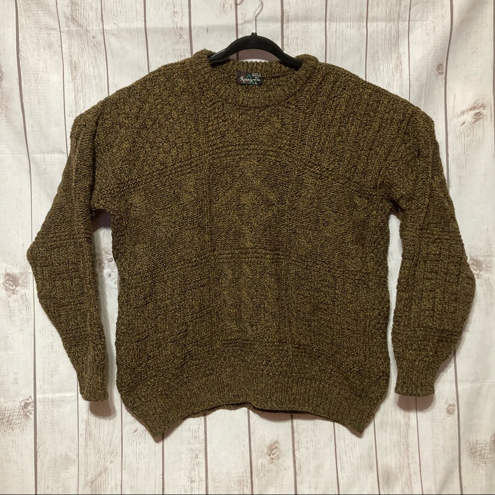 Kenny Pure Wool Pullover Sweater Mens L Ireland